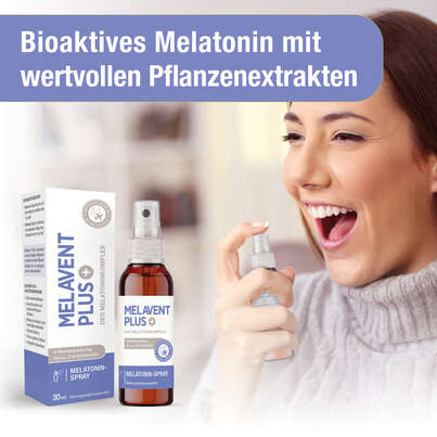 Sie sehen eine Packung Melatonin Einschlaf-Spray – hochdosiert – 0,5 mg Melatonin pro Tagesdosis – mit Pflanzenextrakten – 6 Monatsvorrat, Produktbild: 02 Melatonin Einschlaf-Spray – hochdosiert – 0,5 mg Melatonin pro Tagesdosis – mit Pflanzenextrakten – 6 Monatsvorrat, A-Nr.: 5895757 - 02