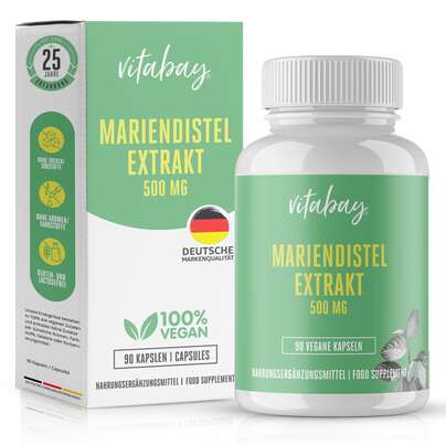 Vitabay Mariendistel Extrakt 500 mg Kapseln, A-Nr.: 5878730 - 01