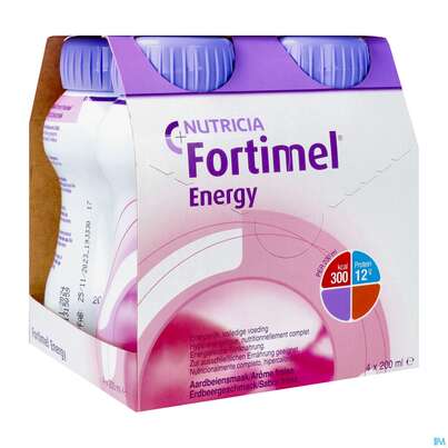 Sie sehen eine Packung Fortimel 1.5kcal 200ml Erdbeere 4st, Produktbild: 06 Fortimel 1.5kcal 200ml Erdbeere 4st, A-Nr.: 3237530 - 06