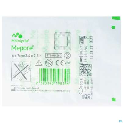 Wundverband Mepore Steril 6x 7cm 1st, A-Nr.: 0430019 - 01