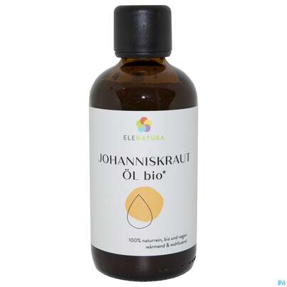 Sie sehen eine Packung Elenatura Basisoel Bio Johanniskrautoel 100ml, Produktbild: 01 Elenatura Basisoel Bio Johanniskrautoel 100ml, A-Nr.: 5411073 - 01