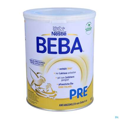 Sie sehen eine Packung Beba Pre Von Geburt An 14507912 800g, Produktbild: 01 Beba Pre Von Geburt An 14507912 800g, A-Nr.: 2680921 - 01