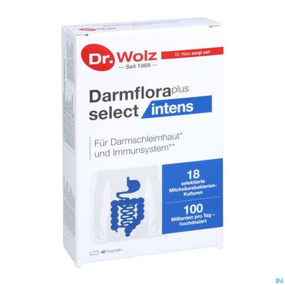 Dr.wolz Darmflora Plus Select Intens Kapseln 60648 40st, A-Nr.: 5646066 - 03