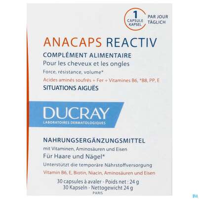 Ducray Anacaps F.d.haar Haarausfall Reactiv/neu 30st, A-Nr.: 5684598 - 01