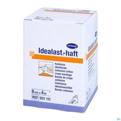 Elastische Binden Idealast/haft Kohaesiv Weiss 4mx 8cm 1st, A-Nr.: 1457517 - 02