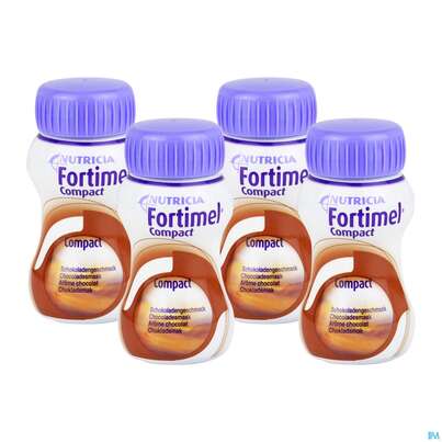Sie sehen eine Packung Fortimel/compact/2.4 125ml Vitalflasche Schokolade 6x4 24st, Produktbild: 01 Fortimel/compact/2.4 125ml Vitalflasche Schokolade 6x4 24st, A-Nr.: 3817813 - 01