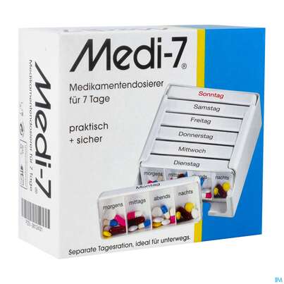 Medikamentendosierer Medi-7 -pharmag 1 Woche Weiss 1st, A-Nr.: 2588368 - 02