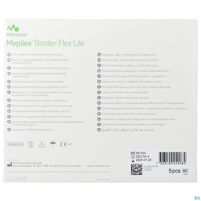 Wundverband Mepilex Silikon Lite 15x 15cm 5st, A-Nr.: 2829932 - 03