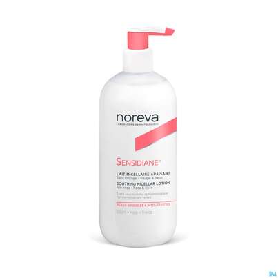 Sie sehen eine Packung Noreva Sensidiane Mizellare Reinigungslotion 500ml, Produktbild: 01 Noreva Sensidiane Mizellare Reinigungslotion 500ml, A-Nr.: 4351819 - 01