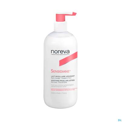 Sie sehen eine Packung Noreva Sensidiane Mizellare Reinigungslotion 500ml, Produktbild: 03 Noreva Sensidiane Mizellare Reinigungslotion 500ml, A-Nr.: 4351819 - 03