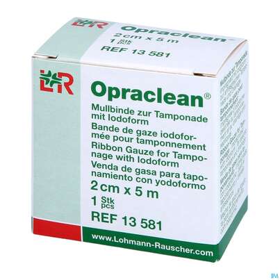 Mullbinden Opraclean +jodoform 5mx 2cm 1st, A-Nr.: 3610070 - 02