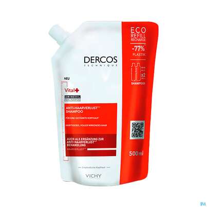 Sie sehen eine Packung Shampoon Vichy/dercos Vital+ Nf 500ml, Produktbild: 02 Shampoon Vichy/dercos Vital+ Nf 500ml, A-Nr.: 5630125 - 02