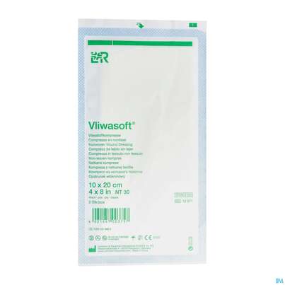 Vlieskompressen Vliwasoft 4fach Steril 10x 20cm 2st, A-Nr.: 1016960 - 02