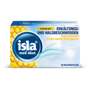 isla med akut Zitrus-Honig Halspastillen 50 Stück, A-Nr.: 5817705 - 01
