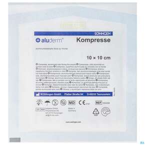 Kompressen Aluderm Einzeln Steril 10x 10cm 1st, A-Nr.: 0910274 - 01