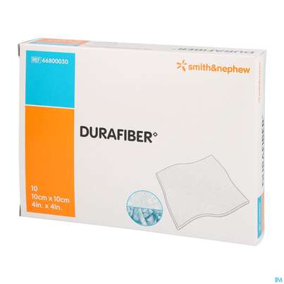 Wundverband Durafiber/gelbildend 10x 10cm 10st, A-Nr.: 3815978 - 02