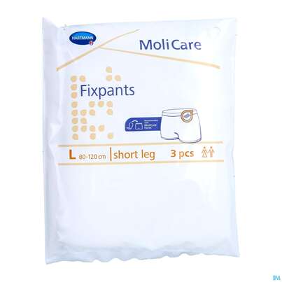 Sie sehen eine Packung Inkontinenz Molicare Fixpants Netzhoeschen Short Leg Gr L 3st, Produktbild: 03 Inkontinenz Molicare Fixpants Netzhoeschen Short Leg Gr L 3st, A-Nr.: 1165370 - 03
