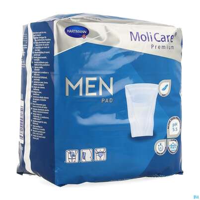 Inkontinenz Molicare Premium/men Pad Tropfen 2 14st, A-Nr.: 4918723 - 04
