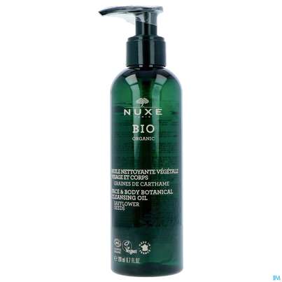 Sie sehen eine Packung Nuxe Bio/safflower Seeds Oil Face +body Botanical Cleansing Oil 200ml, Produktbild: 02 Nuxe Bio/safflower Seeds Oil Face +body Botanical Cleansing Oil 200ml, A-Nr.: 5607830 - 02