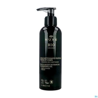 Sie sehen eine Packung Nuxe Bio/safflower Seeds Oil Face +body Botanical Cleansing Oil 200ml, Produktbild: 04 Nuxe Bio/safflower Seeds Oil Face +body Botanical Cleansing Oil 200ml, A-Nr.: 5607830 - 04