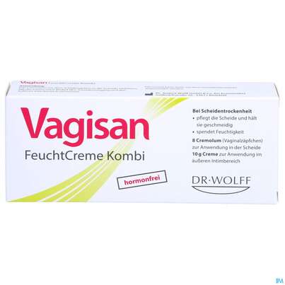 Vagisan Kombi Feuchtcreme 10g +zaepfchen 8stk 1pk, A-Nr.: 4089451 - 01