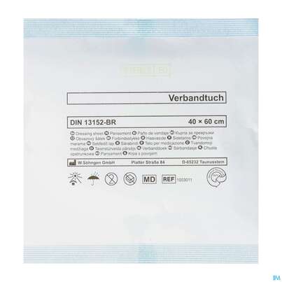 Verbandtuecher Einzeln Steril So Pp-vlies 40x 60cm 1st, A-Nr.: 2956889 - 02