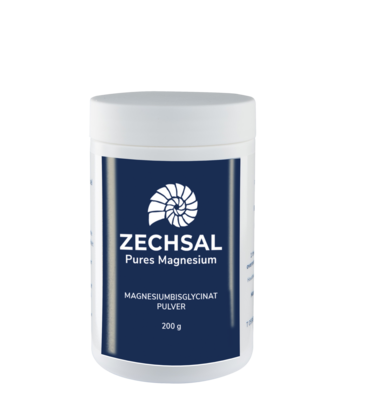 Sie sehen eine Packung ZECHSAL Magnesiumbisglycinat Pulver, Produktbild: 01 ZECHSAL Magnesiumbisglycinat Pulver, A-Nr.: 5417147 - 01