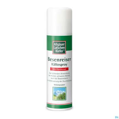 Sie sehen eine Packung Allgaeuer Latschenkiefer Besenreiser Kaeltespray 150ml, Produktbild: 02 Allgaeuer Latschenkiefer Besenreiser Kaeltespray 150ml, A-Nr.: 5730631 - 02