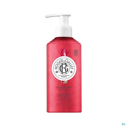 Sie sehen eine Packung Roger & Gallet Gingembre Rouge Wellbeing Body Lotion 250ml, Produktbild: 01 Roger & Gallet Gingembre Rouge Wellbeing Body Lotion 250ml, A-Nr.: 5715436 - 01