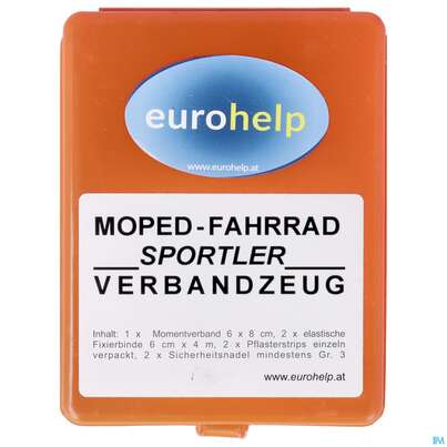 Erste Hilfe Verbandkassetten Eurohelp Moped Box 10x 8x 3,5cm+inha 1st, A-Nr.: 2003474 - 01