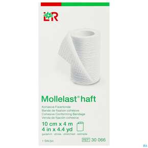 Fixierbinden Mollelast Haft Weiss 4mx 10cm 1st, A-Nr.: 1767672 - 01