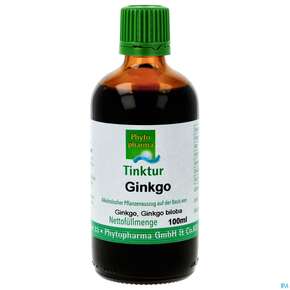 Ginkgo Tinktur Ginkgo Biloba Phytopharma 100ml, A-Nr.: 5392967 - 01