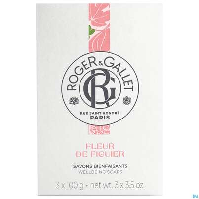 Seifen Roger &amp; Gallet Wellbeing/soap/box Fleur De Figuier 3x100 300g, A-Nr.: 5733440 - 01