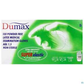 Untersuchungshandschuhe -dumax Latex Puderfrei S 100st, A-Nr.: 2995441 - 01