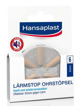 Sie sehen eine Packung Hansaplast Lärmstop, Produktbild: 01 Hansaplast Lärmstop, A-Nr.: 3144521 - 01