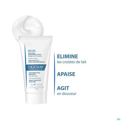 Sie sehen eine Packung Ducray Kelual Emulsion 50ml, Produktbild: 08 Ducray Kelual Emulsion 50ml, A-Nr.: 5431756 - 08