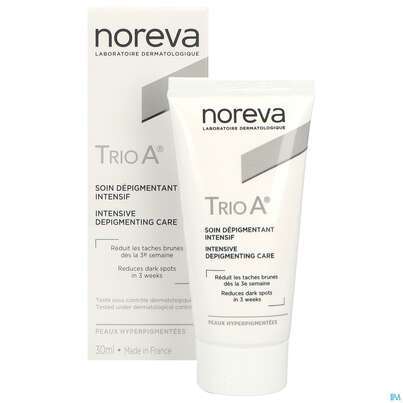 Sie sehen eine Packung Noreva Trio A Depigmentierende Emulsion 30ml, Produktbild: 07 Noreva Trio A Depigmentierende Emulsion 30ml, A-Nr.: 4090454 - 07