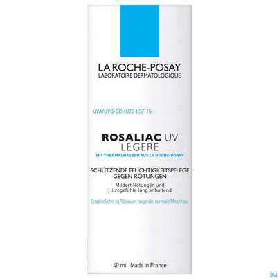 Sie sehen eine Packung La Roche Posay Gesichtspflege Rosaliac Uv Leicht Gegen Hautroetungen 40ml, Produktbild: 01 La Roche Posay Gesichtspflege Rosaliac Uv Leicht Gegen Hautroetungen 40ml, A-Nr.: 3934743 - 01