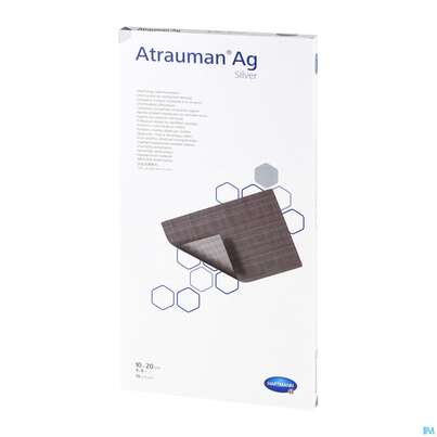 Sie sehen eine Packung Wundauflagen Atrauman/ag 10x 20cm 10st, Produktbild: 05 Wundauflagen Atrauman/ag 10x 20cm 10st, A-Nr.: 2991868 - 05