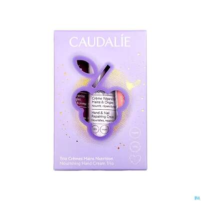 Sie sehen eine Packung Caudalie Xmas Handcreme Trio 90ml, Produktbild: 03 Caudalie Xmas Handcreme Trio 90ml, A-Nr.: 5761867 - 03