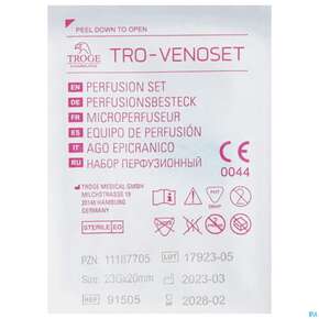 Injektionsspritzen U.zubeh. Butterfly Perfusionsbesteck Tro-venoset 23g 1st, A-Nr.: 4882899 - 01