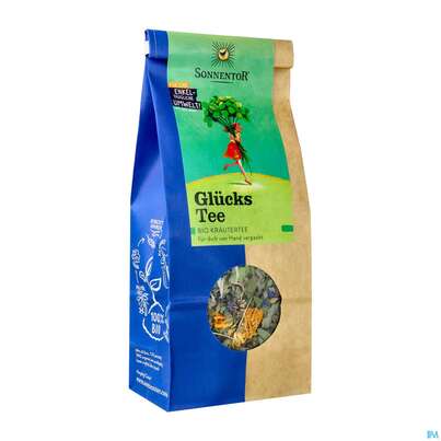 Sie sehen eine Packung Sonnentor Tee/bio Glueck Lose 00522 50g, Produktbild: 02 Sonnentor Tee/bio Glueck Lose 00522 50g, A-Nr.: 3573825 - 02