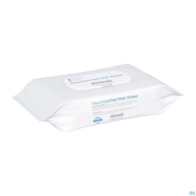 Sie sehen eine Packung Attends/care Pflege Feuchttuecher +box 80st, Produktbild: 06 Attends/care Pflege Feuchttuecher +box 80st, A-Nr.: 2077231 - 06