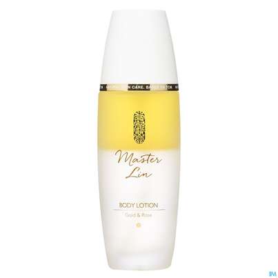 Sie sehen eine Packung Master Lin Body Lotion Gold +rose Ml501 120ml, Produktbild: 01 Master Lin Body Lotion Gold +rose Ml501 120ml, A-Nr.: 3398055 - 01