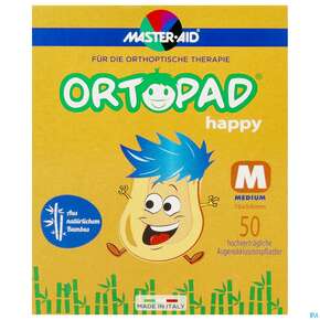 Augenokklusionspflaster Ortopad Happy Medium 50st, A-Nr.: 4099662 - 01