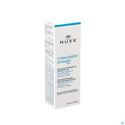 Sie sehen eine Packung Nuxe Creme/fraiche/de Beaute Moisturising Plumping Creme 2022 50ml, Produktbild: 01 Nuxe Creme/fraiche/de Beaute Moisturising Plumping Creme 2022 50ml, A-Nr.: 4079820 - 01