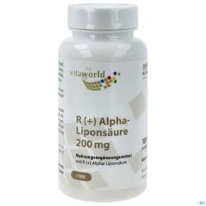 Alphalipon-saeure Bioaktive (+) Form Kapseln Vegan 200mg Vita World 100st, A-Nr.: 4836014 - 01