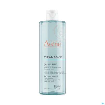 Sie sehen eine Packung Avene Cleanance Mizellenwasser 400ml, Produktbild: 04 Avene Cleanance Mizellenwasser 400ml, A-Nr.: 5862031 - 04