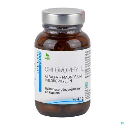 Sie sehen eine Packung Life Light Kapseln Chlorophyll 60st, Produktbild: 03 Life Light Kapseln Chlorophyll 60st, A-Nr.: 4069543 - 03