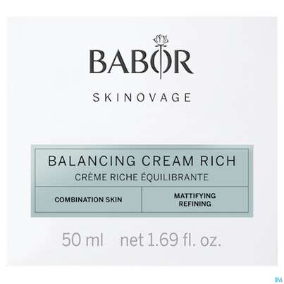 Sie sehen eine Packung Babor Skinovage/balancing Cream Rich 40291 50ml, Produktbild: 01 Babor Skinovage/balancing Cream Rich 40291 50ml, A-Nr.: 5578554 - 01
